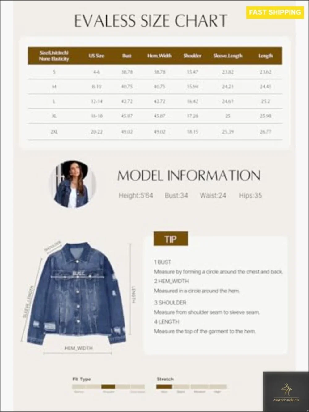 Oversized Boyfriend Denim Jacket Cropped Classic Chic Y2K Retro Casual Wear